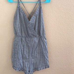 Striped romper